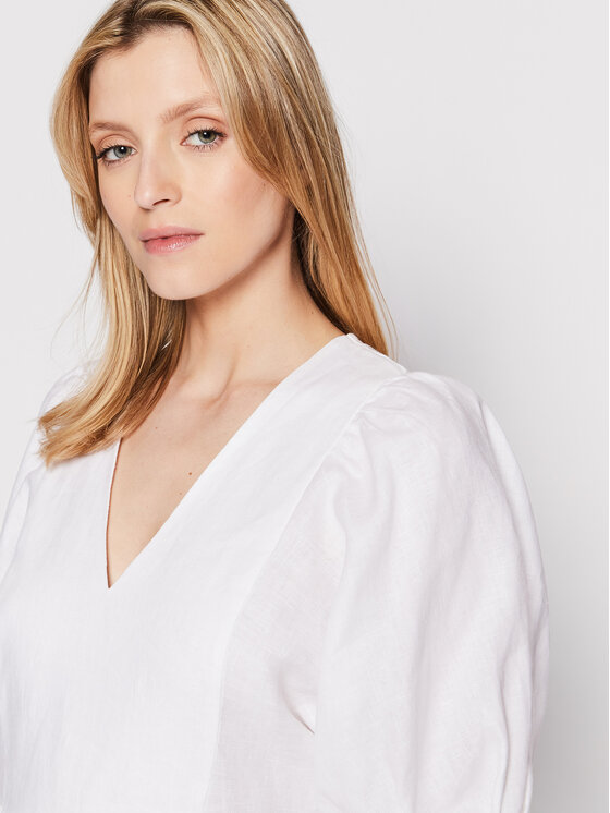 United Colors Of Benetton United Colors Of Benetton Vestito da giorno 4AGHDV01I Bianco Regular Fit