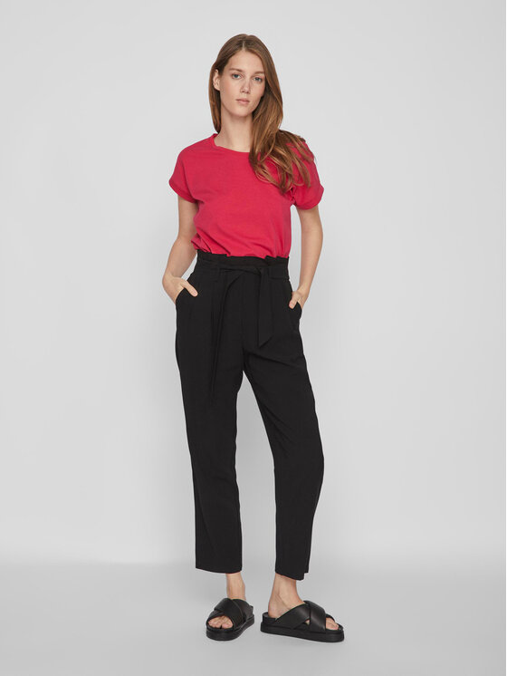 Vila Vila T-Shirt Dreamers 14083083 Rosa Boxy Fit