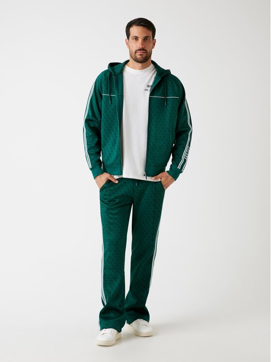 Guess Guess Džemperis ar kapuci 179265 Zaļš Classic Fit