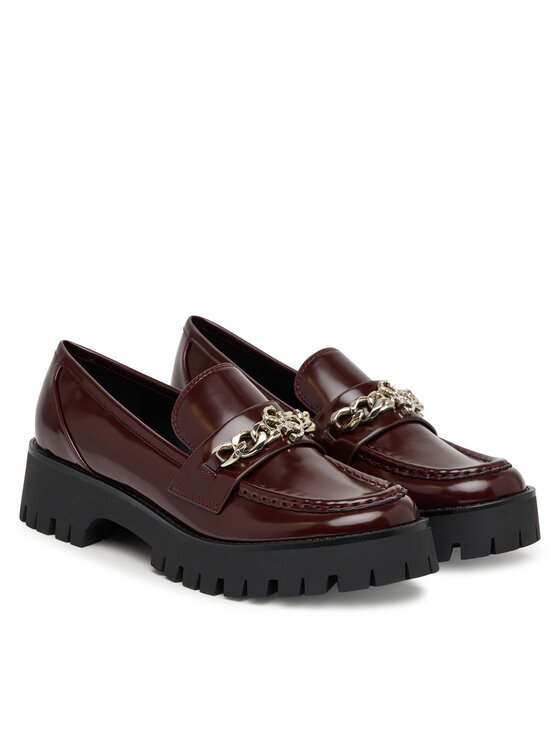 Guess Guess Loafersy FLPALR ELE14 Bordowy