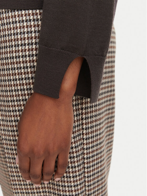 Marella Marella Sweter Cottage 2625366211 Brązowy ciemny Regular Fit