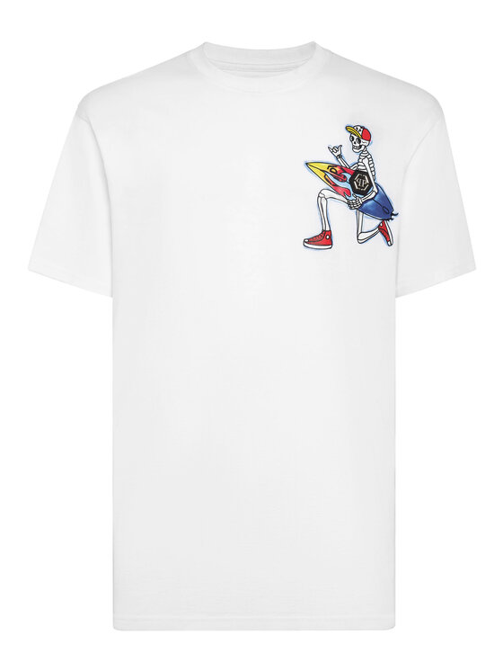 PHILIPP PLEIN PHILIPP PLEIN T-Shirt 2147 Biały Regular Fit