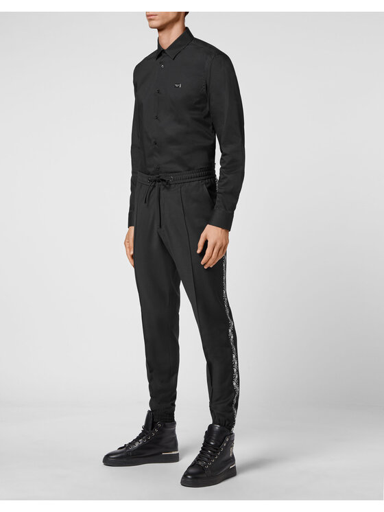 PHILIPP PLEIN PHILIPP PLEIN Spodnie dresowe 8971 Czarny Jogger Fit