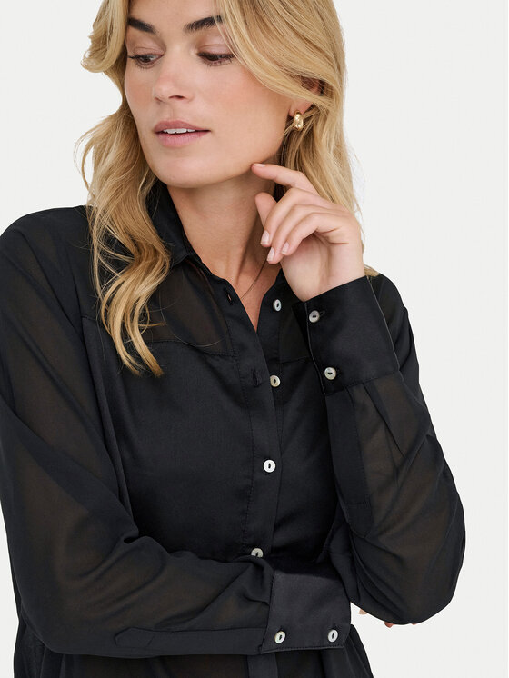 ONLY ONLY Hemd Star 15360299 Schwarz Regular Fit