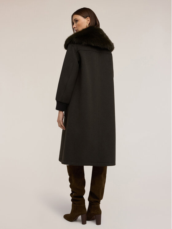 Motivi Motivi Cappotto 0019Q000651N035 Verde Over Fit