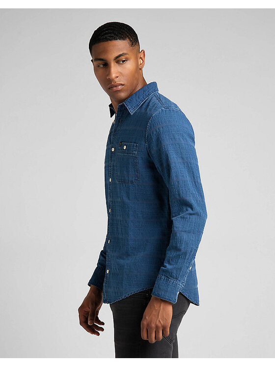 Lee Lee Camicia LEESURE SHIRT Blu Regular Fit
