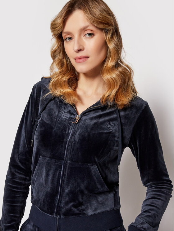 Juicy Couture Juicy Couture Світшот Robertson JCAP176 Cиній Slim Fit
