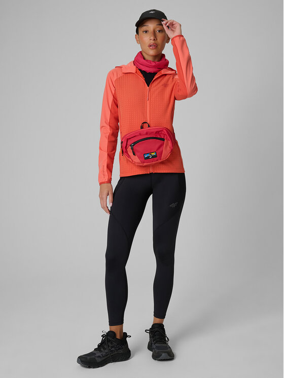4F 4F Bluza TREKKING Koralowy Regular Fit