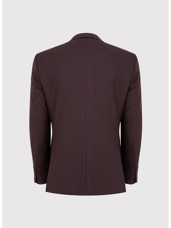 Pako Lorente Pako Lorente Marynarka P24SF-3G-031 Bordowy Slim Fit