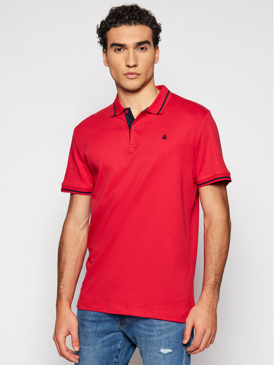 Polo Jersey 12180891 Rosso Regular Fit