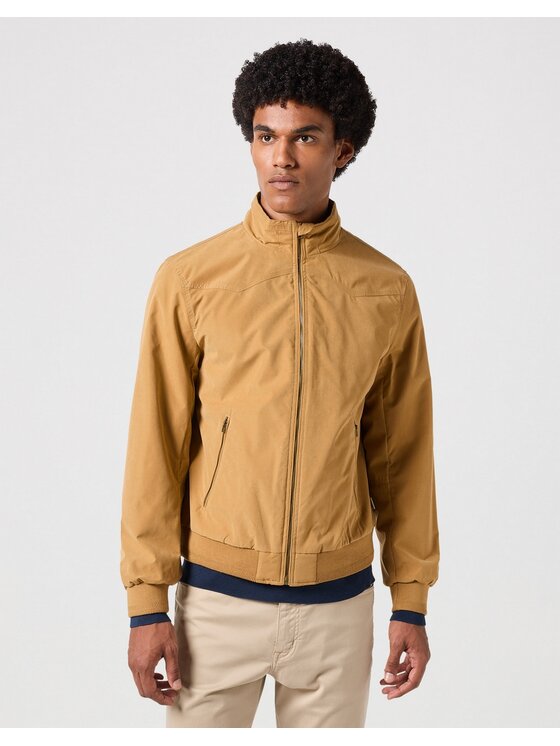 Wrangler Wrangler Kurtka przejściowa Harrington Jacket Dijon Żółty Regular Fit