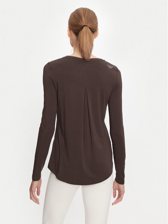 EA7 Emporio Armani EA7 Emporio Armani Bluse 8NTT51 TJDQZ 1755 Braun Regular Fit
