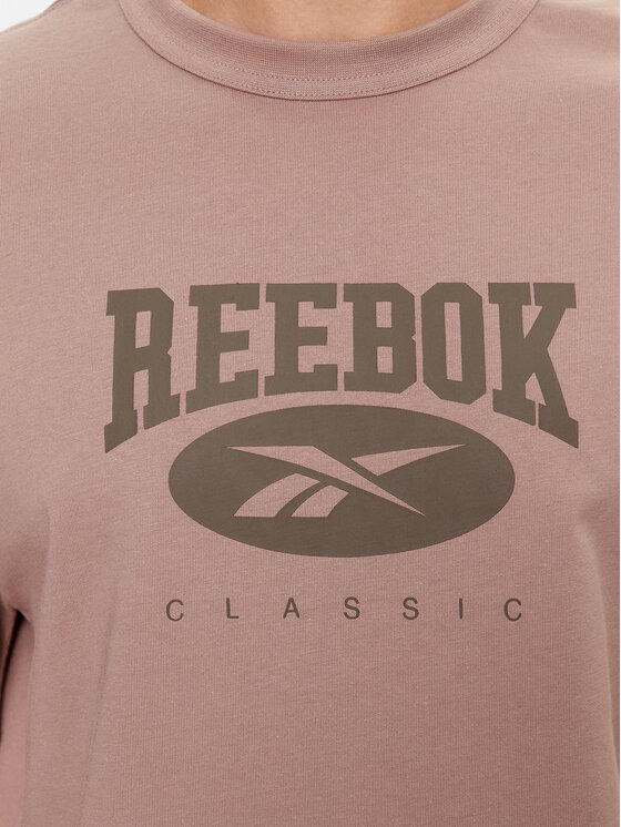 Reebok Reebok T-Shirt Archive Essentials IL8792 Beżowy Regular Fit