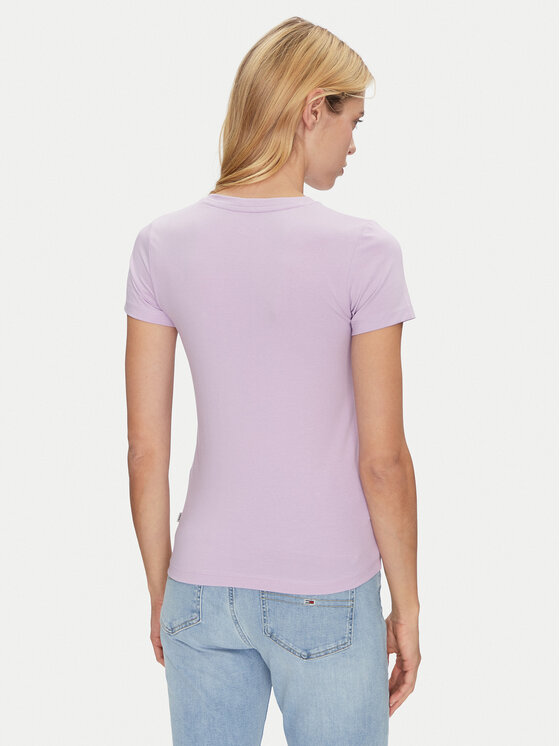 Guess Jeans Guess Jeans Póló W4YI01 J1314 Lila Slim Fit