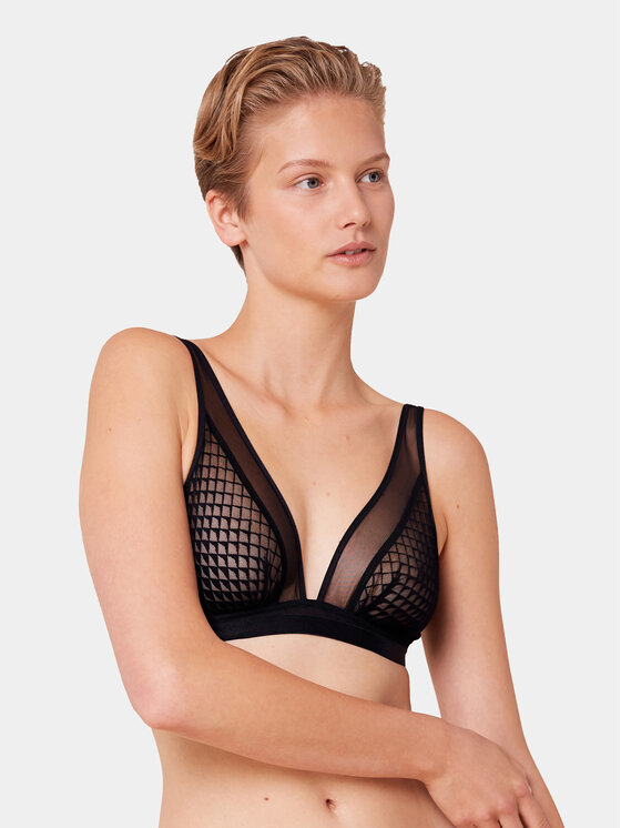 Triumph Triumph Sutien Bralette Mysterious Spotlight 10217892 Negru