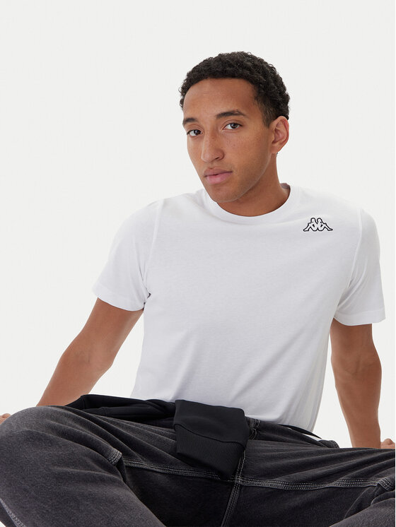 Kappa Kappa Комплект 5 тишърти Logo Myrto 322563W Бял Regular Fit