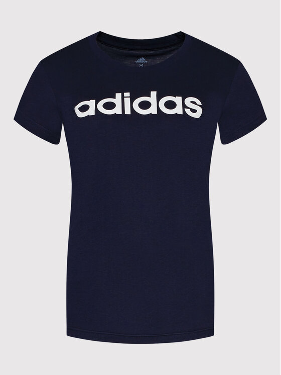 adidas adidas T-shirt Loungewear Essentials Logo H07833 Tamnoplava Slim Fit