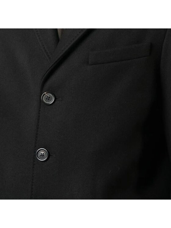 Dsquared2 Dsquared2 Vlnený kabát S74AA0259 S53003 900 Čierna Regular Fit