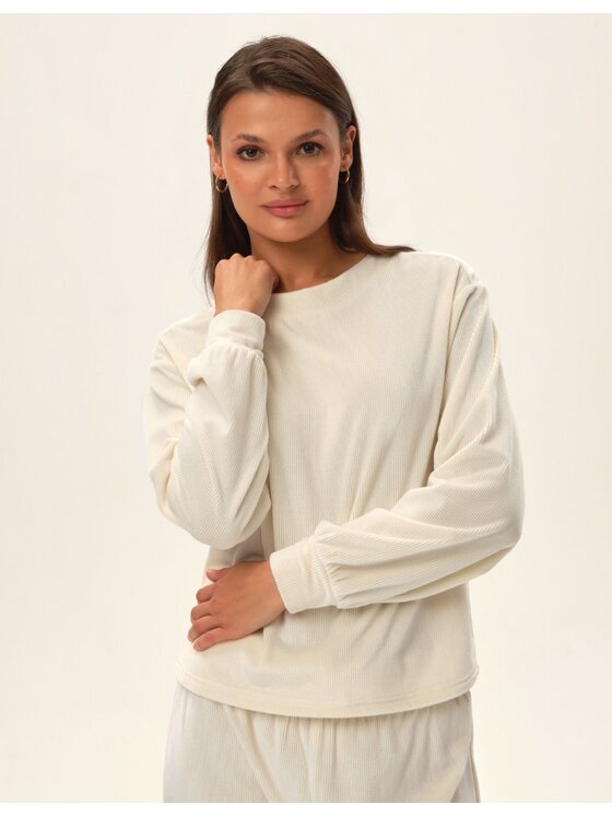 Esotiq Esotiq Piżama 42095 Biały Regular Fit