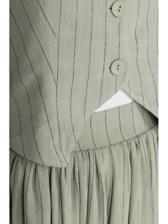 Agatha Studio Agatha Studio Komplet top i spódnica A26LS-KS-K03 Zielony Slim Fit