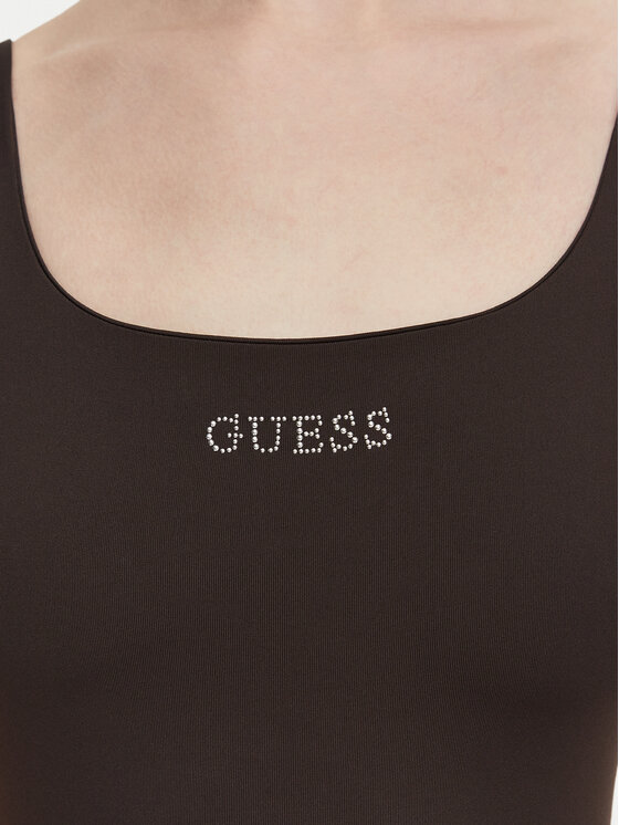 Guess Guess Letné šaty V6YK07 K4711 Hnedá Slim Fit