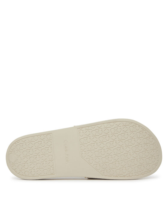 Calvin Klein Calvin Klein Şlapi Pool Slide - Jacq HW0HW02420 Écru