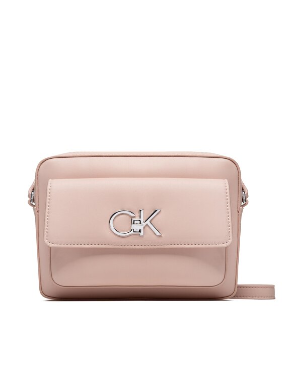 Geantă Calvin Klein Re-Lock Camera Bag With Flap K60K609114 Roz