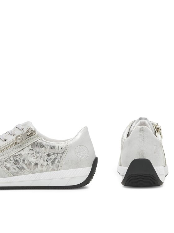 Rieker Rieker Sneakersy N1112-80 Srebrny