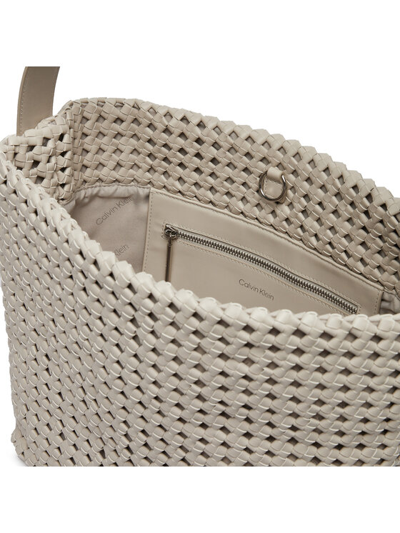 Calvin Klein Calvin Klein Τσάντα Ck Braided Medium Shopper K60K612131 Γκρι