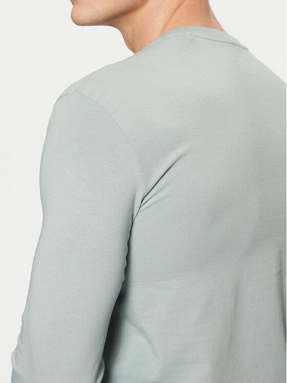 Guess Guess Majica dugih rukava M2YI28 J1314 Svijetloplava Slim Fit