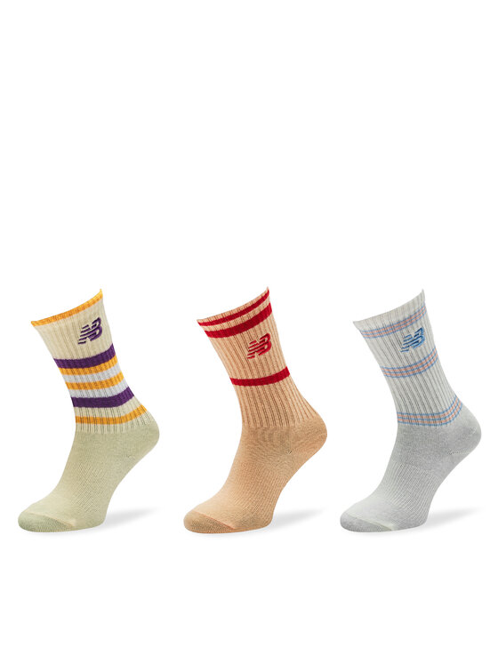 Set de 3 perechi de șosete lungi pentru copii New Balance LAS49363 Colorat