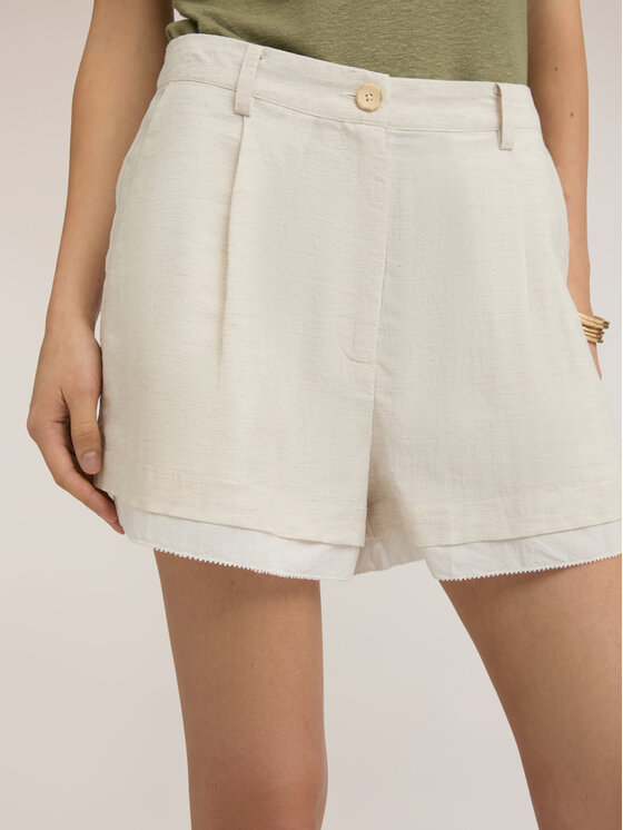 Motivi Motivi Pantaloni di tessuto P295Q004589N0R2 Bianco Regular Fit