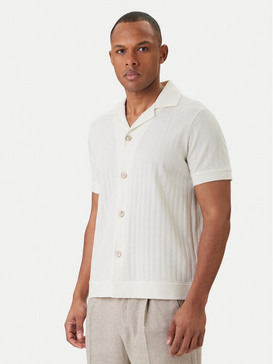 JOOP! JOOP! Cămașă Juanmanuel 30101936 Écru Regular Fit