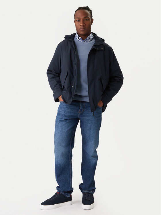 Tommy Hilfiger Tommy Hilfiger Übergangsjacke MW0MW42563 Dunkelblau Regular Fit