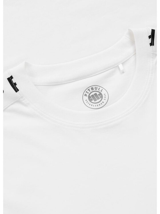 PITBULL PITBULL T-Shirt TAPE Biały Regular Fit