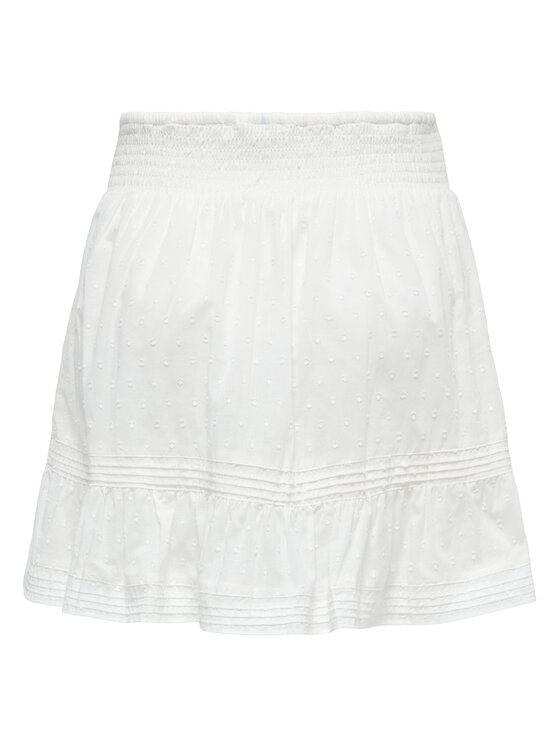ONLY ONLY Minigonna Katti 15376205 Bianco Regular Fit
