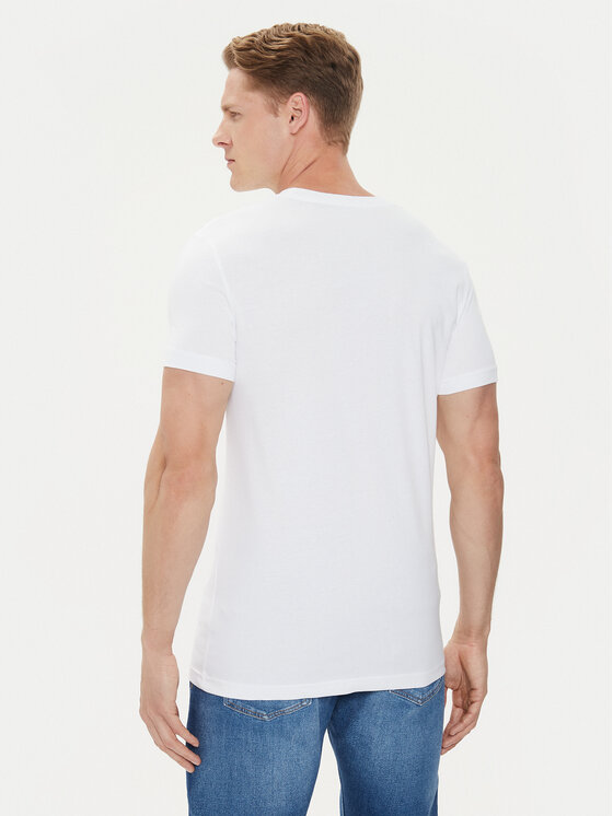 Calvin Klein Jeans Calvin Klein Jeans Marškinėliai Outline Monologo J30J325678 Balta Slim Fit