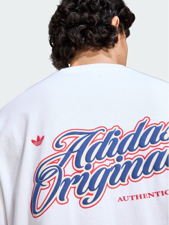 adidas adidas T-Shirt 161899 Biały Loose Fit