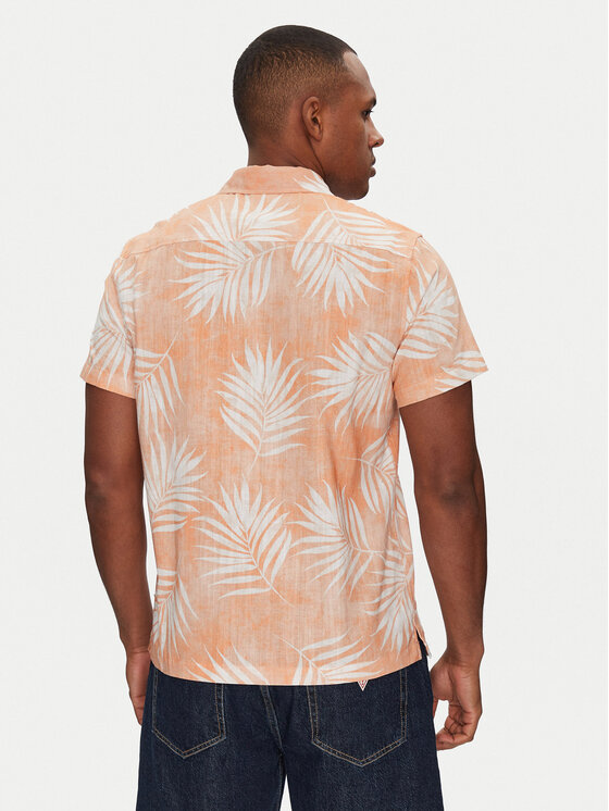 Guess Guess Сорочка M5GH68 WH3A0 Оранжевий Regular Fit
