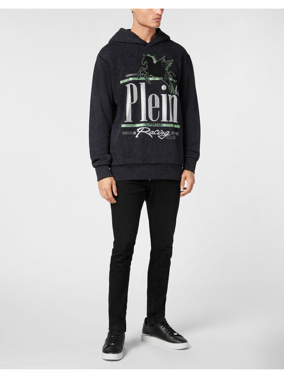 PHILIPP PLEIN PHILIPP PLEIN Bluza 22633 Czarny Regular Fit