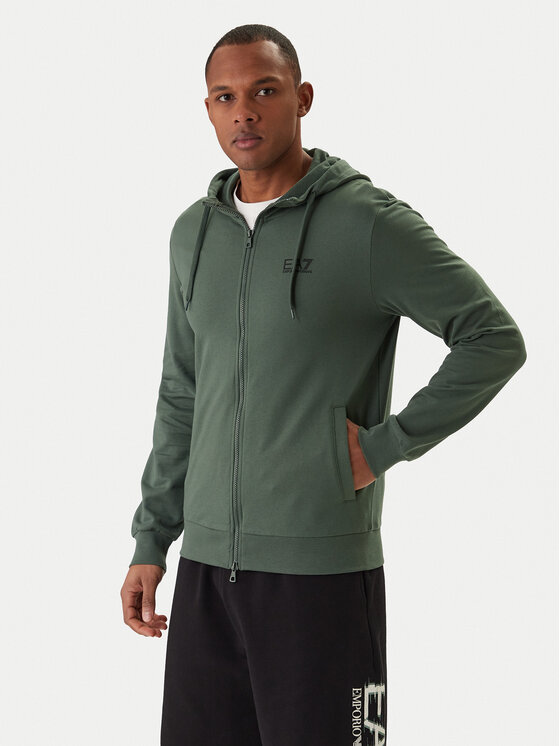EA7 Emporio Armani Bluză 8NPM33 PJVRZ Verde Regular Fit