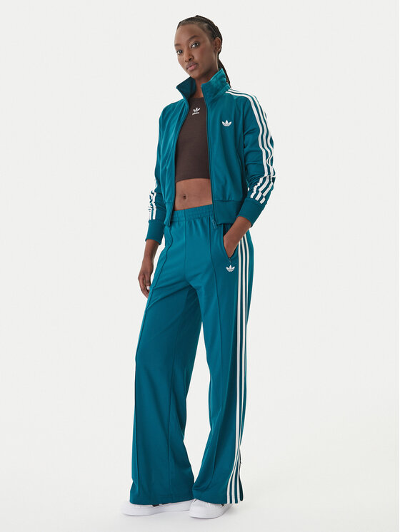 adidas adidas Dressipüksid Firebird KG3701 Roheline Loose Fit