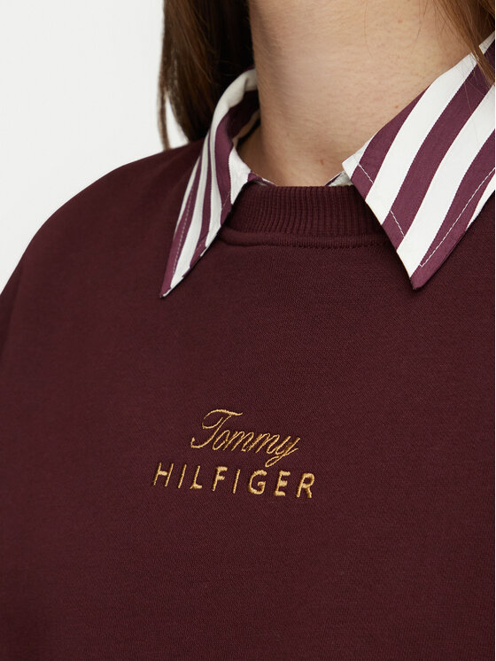 Tommy Hilfiger Tommy Hilfiger Hanorac WW0WW51724 Vișiniu Relaxed Fit