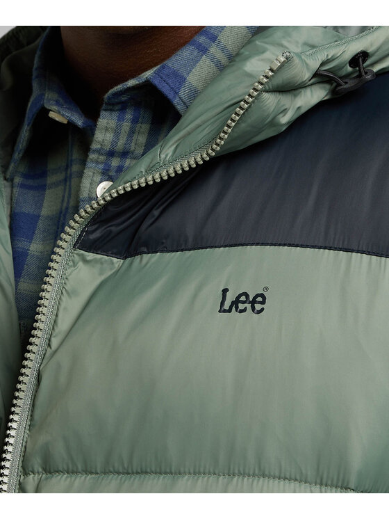 Lee Lee Kurtka zimowa 112339010 Zielony Regular Fit