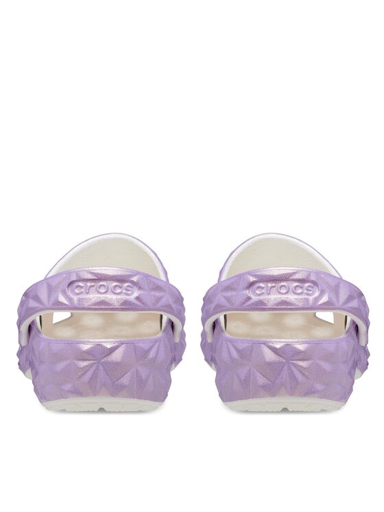 Crocs Crocs Παντόφλες Classic Iridescent Geo Clog 209841 Μωβ