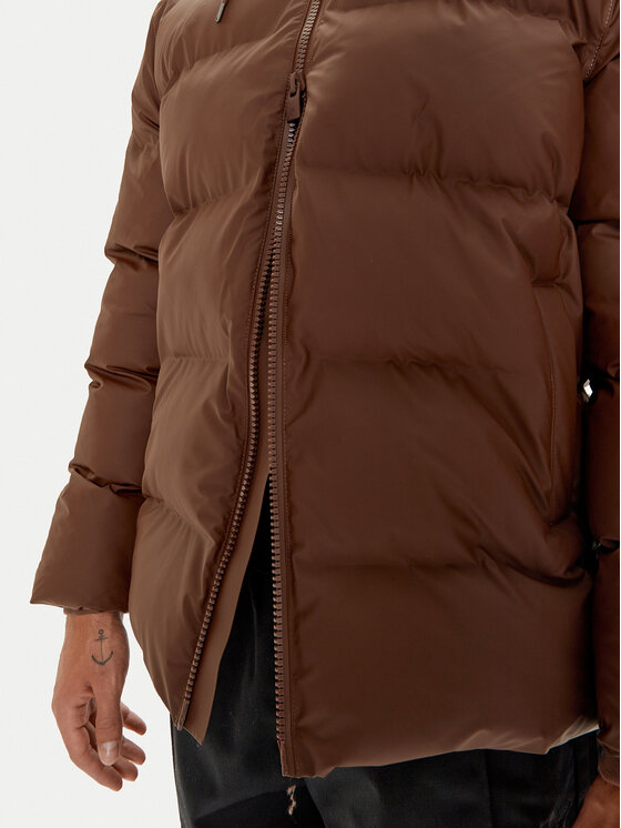 Rains Rains Télikabát Unisex 15120 Barna Regular Fit