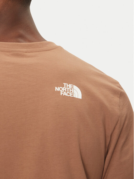 The North Face The North Face Majica Simple Dome NF0A87NG Rjava Regular Fit
