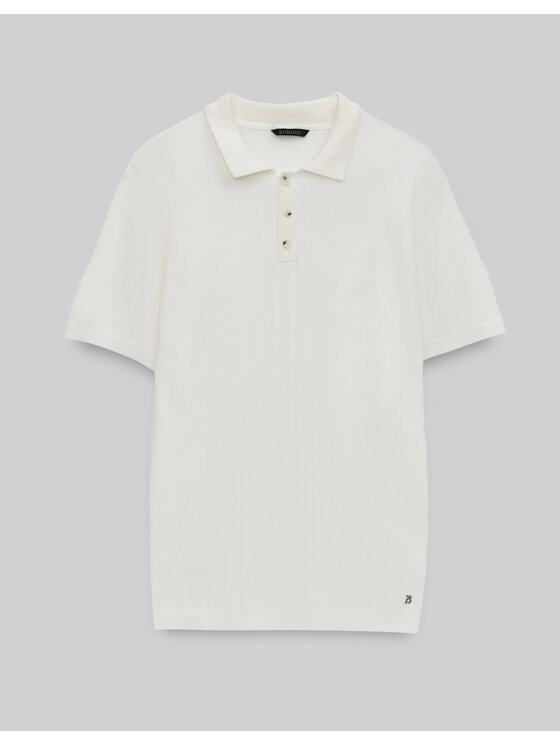 Borgio Borgio Polo pastena Biały Classic Fit