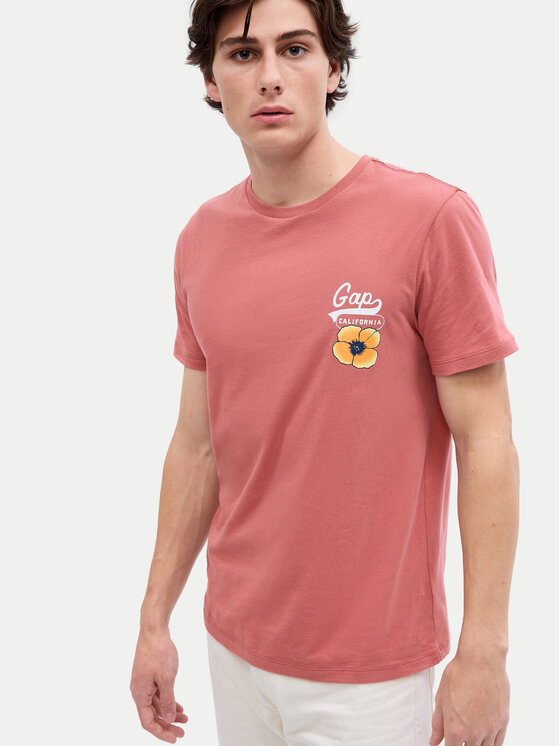 Gap Gap T-Shirt 545255-01 Růžová Regular Fit