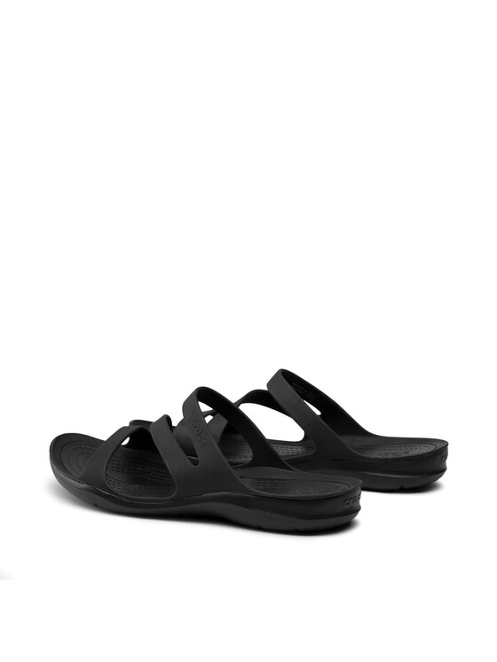 Crocs Crocs Šlepetės Swiftwater Sandal W 203998 Juoda